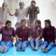 Young girls play in a water park in Bhopal.